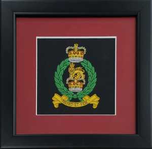 Hand embroidered badge