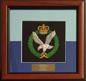 Hand embroidered badge