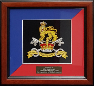 Hand embroidered badge