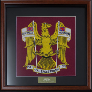 12 inch framed badge for the Eagle Troop
