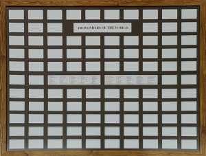 There is a list in this frame of things to do and palces to go.
